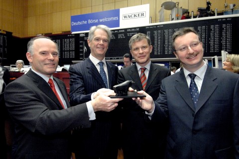 WACKER’s top management attends IPO in Frankfurt