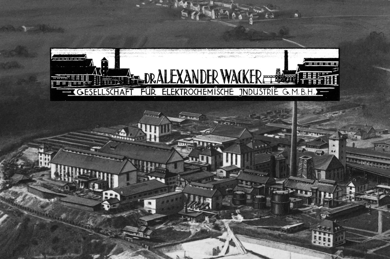 Historical picture of WACKER production site