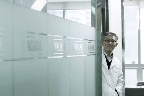 Man in a lab coat