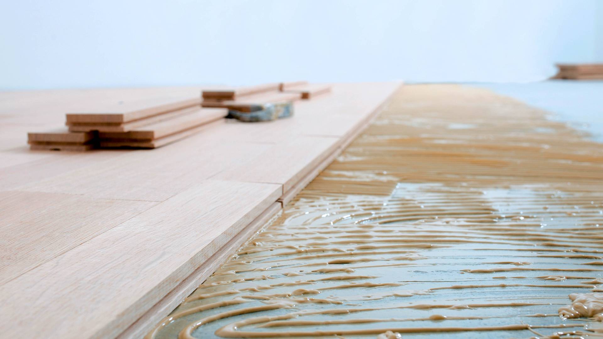 Wood-flooring adhesive