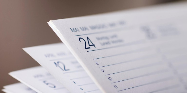 Planungskalenderbl&auml;tter