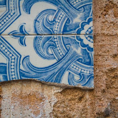 Tiles on a wall