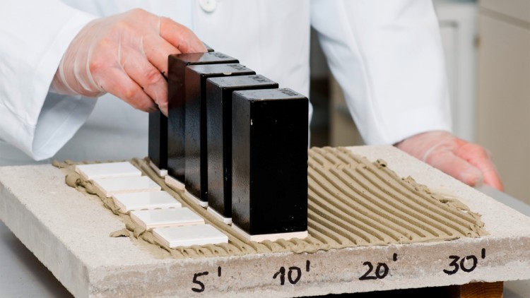 Laboratory assistant testing formulation