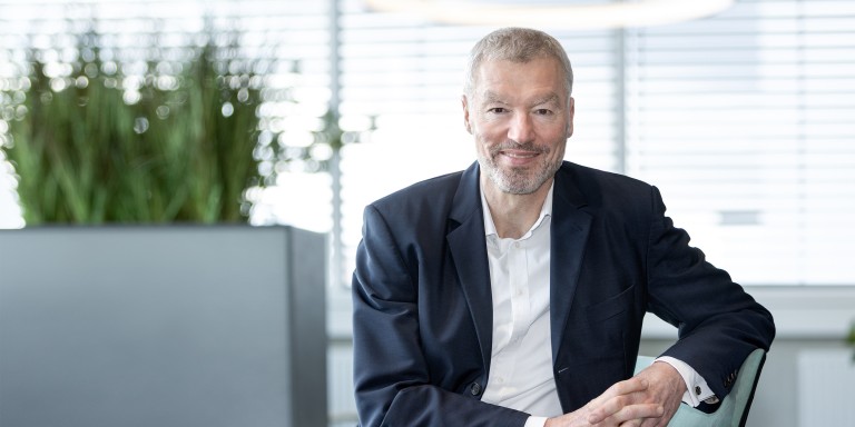 Portrait of Dr. Christoph Kowitz, president and CEO of Wacker Chemical Corporation