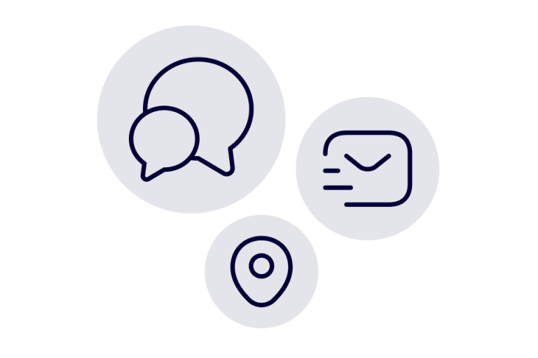 Icon Kontakt (blau/lila) zur Verwendung im Modul "Address Module"