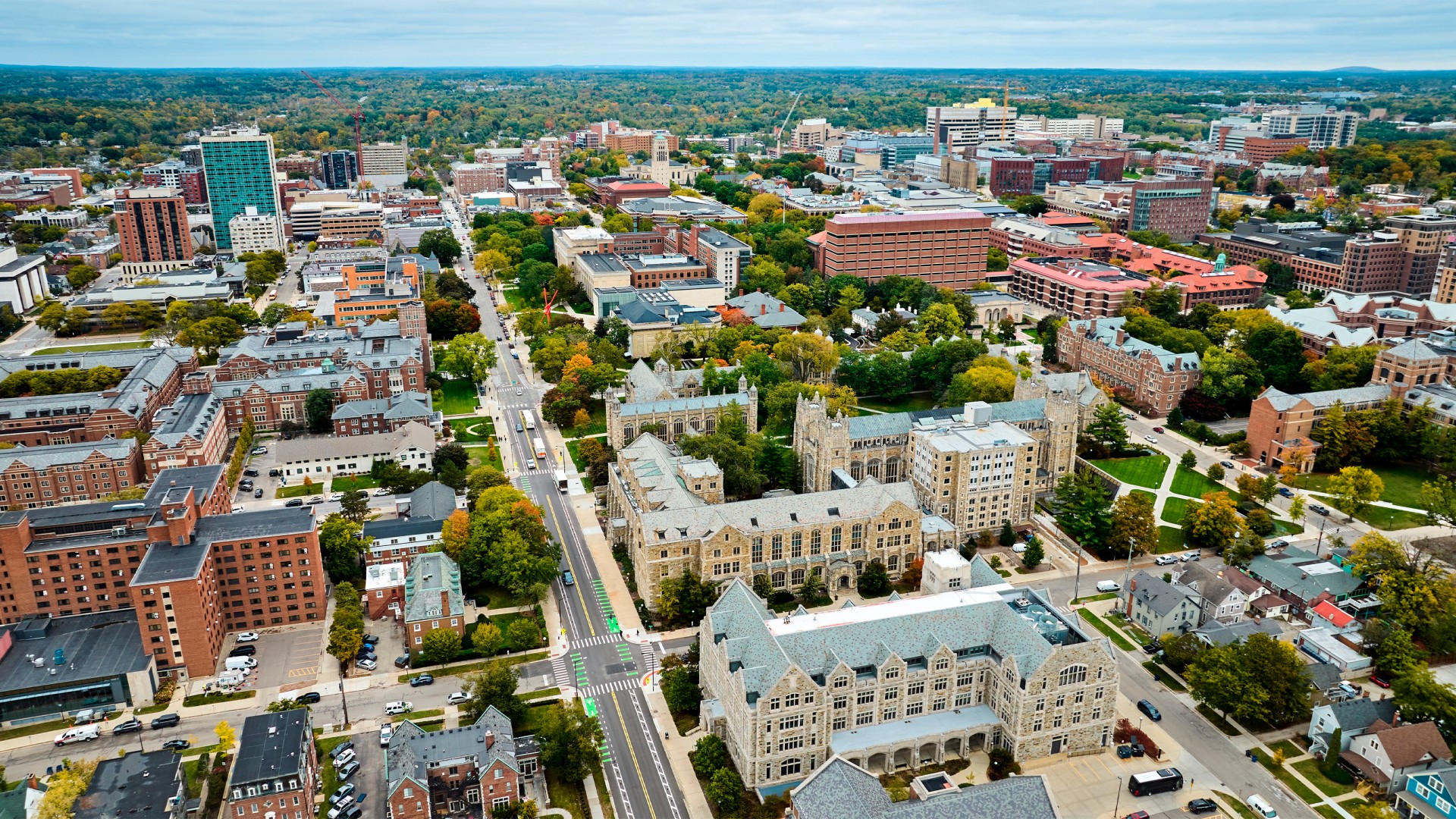 Luftaufnahme von Ann Arbor