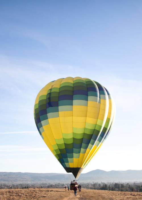 A hot-air balloon